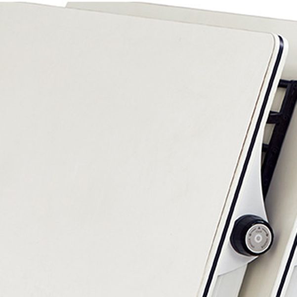 Scrivania contemporanea per la scrivania rettangolare con ruote a fuoco