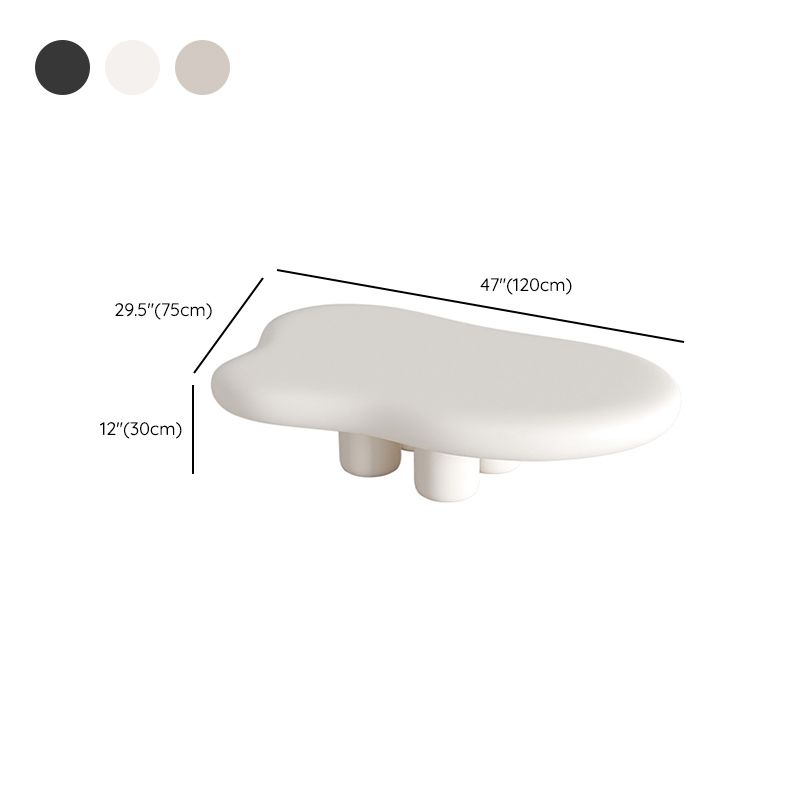 Scandinavian Free Form Coffee Table Wooden 4 Legs Cocktail Table Clearhalo 'Coffee & Accent Tables' 'Coffee Tables' 'coffee_tables' 'furn' 'furn_coffee_tables' 'Furniture' 'Living Room Furniture' 1200x1200_edaa3a2e-1228-45f6-93ec-87b0bc08b2b6
