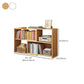 Engineered Wood Standard Bookshelf Contemporary Closed Back with Shelves