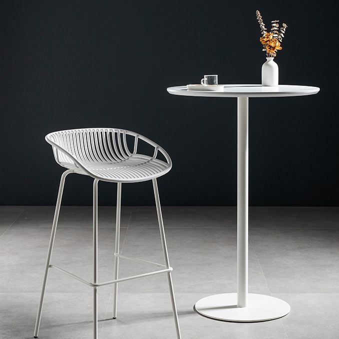 Solid Wood Pub Table 41-inch Bar Height Industrial Round Bar Table for Indoor Clearhalo 'Bar Furniture' 'Bar Tables' 'bar_tables' 'furn' 'furn_bar_tables' 'Furniture' 'Kitchen & Dining Furniture' 1200x1200_edac4ea2-ee48-4397-878e-1d1ffe97fd02