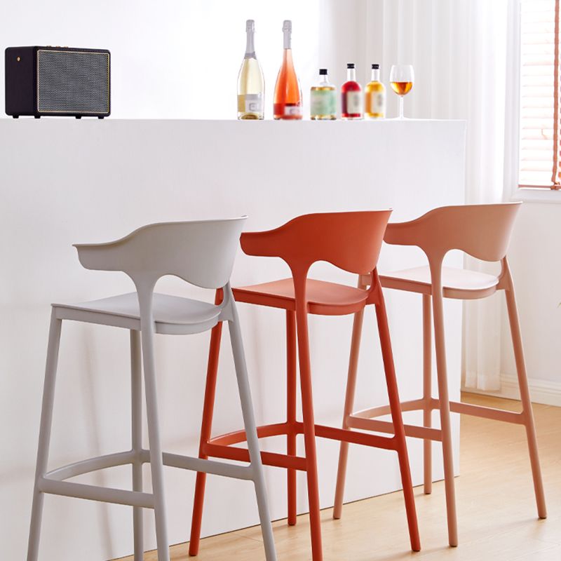 Stackable Plastic Indoor Counter Stools Low Back Scandinavian Bar Stools with Footrest Clearhalo 'Bar Furniture' 'Bar Stools' 'bar_stools' 'furn' 'furn_bar_stools' 'furniture_bar_stools' 'Kitchen & Dining Furniture' 'kitchen&dining_furn' 'kitchen' 'kitchen_furn' Furniture' 1200x1200_edad3aa7-82a8-4ad8-afa3-d297cc3386bc