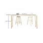 Rechteckiger Bartisch im Glam-Stil, Bartisch aus Holz mit 4 Beinen