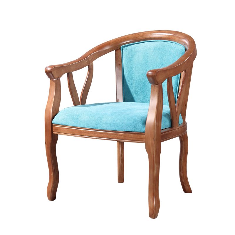 Traditional Solid Wood Dining Chair Linen Dining Arm Chair for Home Use Clearhalo ' kitchen&dining_furn' 'Dining Chairs' 'Dining Tables & Seating' 'dining_chair' 'furn' 'furn_dining_chair' 'Furniture' 'furniture_dining_chair' 'Kitchen & Dining Furniture' 'kitchen' 1200x1200_edae1105-804b-477b-9bed-45e5388645b3