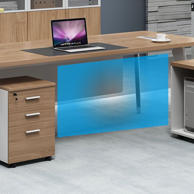 Cable Management Rectangle Wood Computer Desk Modern Meeting Desk for Office