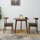 Table à manger ronde en bois massif d'hévéa, pour salle à manger