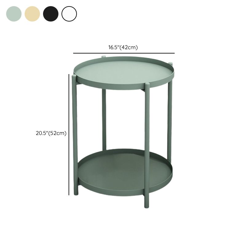 Eigentijdse accenttafel nachtkastje antieke afwerking metalen nachtkastje