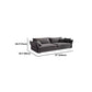Contemporary Cushions Sofa & Chaise Loose Back Flared Arm Sofa