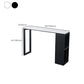 Modern Rectangle Bar Table Set 1/3 Pcs Stone Top Bar Table and Upholstered Stools Clearhalo 'Bar Furniture' 'furn' 'furn_home_bar_bar_sets' 'Furniture' 'Home Bars & Bar Sets' 'home_bar_bar_sets' 'Kitchen & Dining Furniture' 1200x1200_edb2f8e4-9f65-42cb-9df2-d5d3b0434641
