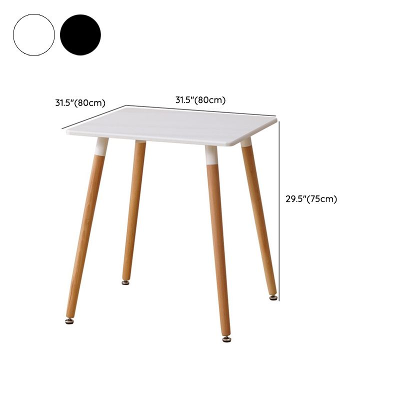 Wooden Dining Room Table for 2 Person with Natural Wood Legs Clearhalo 'Dining Tables & Seating' 'Dining Tables' 'dining_table' 'furn' 'furn_dining_table' 'Furniture' 'Kitchen & Dining Furniture' 1200x1200_edb765f8-dc33-452c-9ba3-571a7f6db374