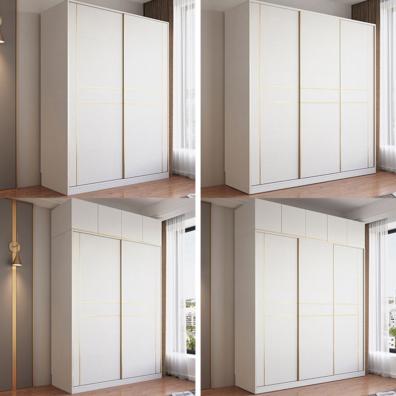 Armario de madera de estilo moderno Color blanco de madera suave armario de cajón cerrado