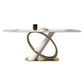 Glam Dining Furniture Set 1/4/5/6/7 Pcs Sintered Stone Dining Table and Chairs