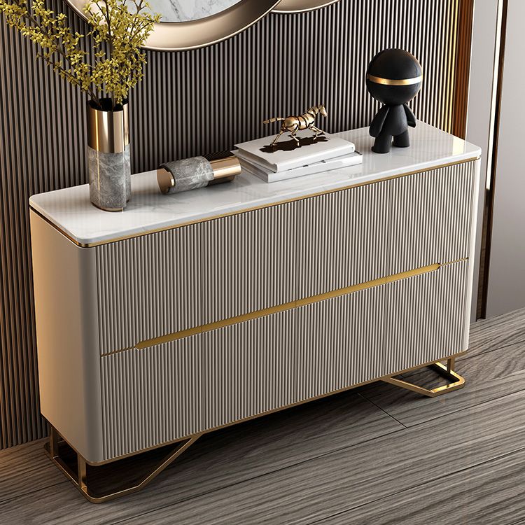 Panneau latéral contemporain moderne en pierre crénza avec des armoires pour la cuisine