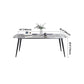 Sintered Stone Dining Table Industrial Style Black 4 Legs Base Rectangle Table for Dining Room Clearhalo ' dining_table' 'Dining Tables & Seating' 'Dining Tables' 'furn' 'furn_dining_table' 'Furniture' 'furniture_dining_table' 'Kitchen & Dining Furniture' 'kitchen&dining_furn' 'kitchen' 'kitchen_dining_table' 1200x1200_edba8440-d7be-4a42-af68-ed56349ed05b