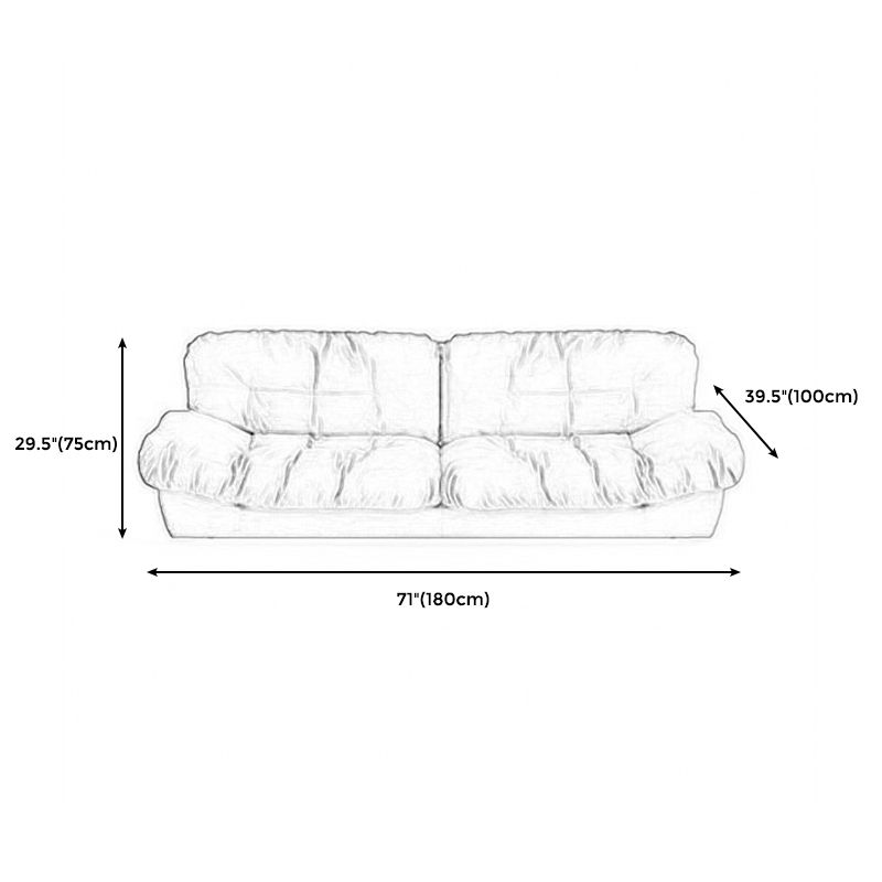 29.53" H Scandinavian Armless Sofa with Tufted Back Sofa for Living Room Clearhalo 'furn' 'furn_sofas' 'Furniture' 'furniture_sofas' 'kitchen' 'kitchen_sofas' 'Living Room Furniture' 'Sofa' 'sofas' 1200x1200_edba867d-7687-40f4-b4a8-82aa0b1e41d1