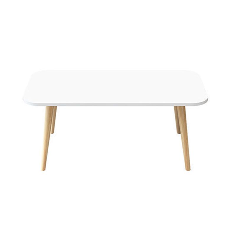 Contemporary Wooden Coffee Table with 4 Natural Legs and Rectangle Top Clearhalo 'Coffee & Accent Tables' 'Coffee Tables' 'coffee_tables' 'furn' 'furn_coffee_tables' 'Furniture' 'Living Room Furniture' 1200x1200_edbaa531-f6a8-4553-ba9a-350e4022da0b