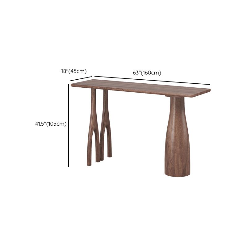 Mesa de bar rectangular de estilo industrial, juego de mesa de bar de madera de 1/2/3 piezas para cocina