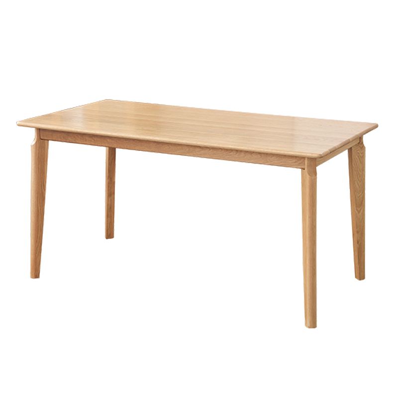 Contemporary Style Solid Wood Dining Table 4 Legs Wood Base Rectangle Table for Home Clearhalo ' dining_table' 'Dining Tables & Seating' 'Dining Tables' 'furn' 'furn_dining_table' 'Furniture' 'furniture_dining_table' 'Kitchen & Dining Furniture' 'kitchen&dining_furn' 'kitchen' 'kitchen_dining_table' 1200x1200_edbfec8c-bbe3-46a0-8c3e-3bfb56516bf0