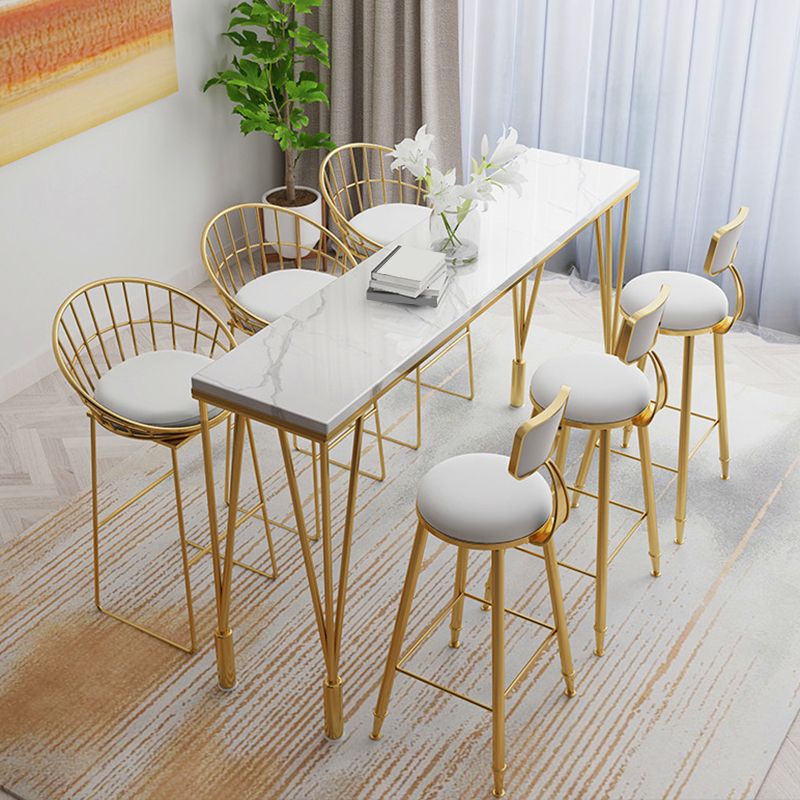1/4/7 Pieces Pub Dining Set Modern Faux Marble Bar Stool and Table Set Clearhalo 'Bar Furniture' 'furn' 'furn_home_bar_bar_sets' 'Furniture' 'Home Bars & Bar Sets' 'home_bar_bar_sets' 'Kitchen & Dining Furniture' 1200x1200_edc05167-e179-4e5e-afab-971d96893af5