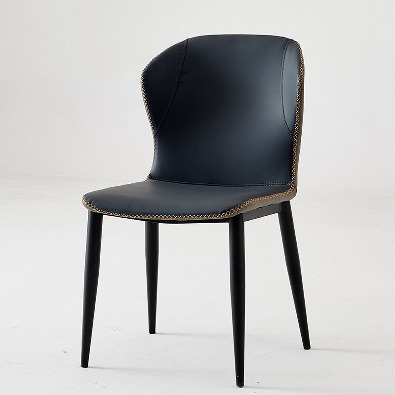 Industrial Home Side Chair Wingback Metal Upholstered Dining Room Chair Clearhalo ' kitchen&dining_furn' 'Dining Chairs' 'Dining Tables & Seating' 'dining_chair' 'furn' 'furn_dining_chair' 'Furniture' 'furniture_dining_chair' 'Kitchen & Dining Furniture' 'kitchen' 1200x1200_edc19685-b49d-4b74-80ba-f0e9ce6798ee