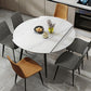 Contemporary Style Sintered Stone Dining Round Table Set 1/4/5/7 Pieces Dining Set Clearhalo 'Dining Room Sets' 'Dining Tables & Seating' 'dining_room_set' 'furn' 'furn_dining_room_set' 'Furniture' 'Kitchen & Dining Furniture' 1200x1200_edc2ab69-69c9-4278-a966-f82d37d0f583