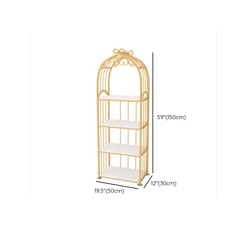 Gouden standaard boekenkast hedendaagse metaal open rug boekenplank