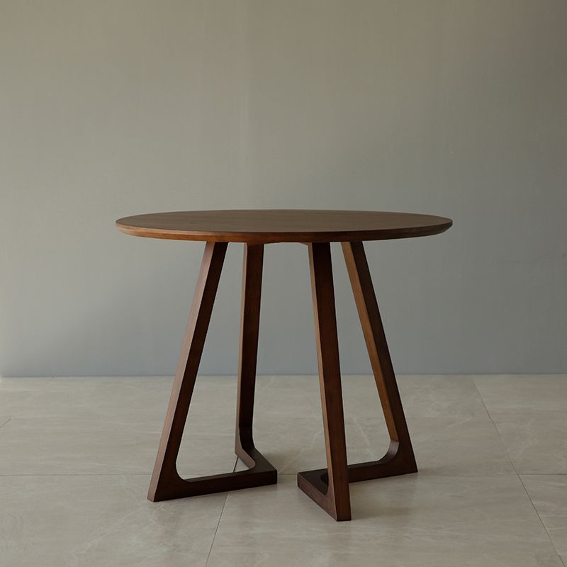 Contemporary Style Round Dining Table Solid Wood Furniture for Dining Room Clearhalo ' dining_table' 'Dining Tables & Seating' 'Dining Tables' 'furn' 'furn_dining_table' 'Furniture' 'furniture_dining_table' 'Kitchen & Dining Furniture' 'kitchen&dining_furn' 'kitchen' 'kitchen_dining_table' 1200x1200_edc454b6-b27e-4b50-8077-61f0cacc99f5