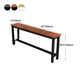 Indoor Wood Trestle Hall/Pub Table Rectangle Footrest Counter Height Dining Table Clearhalo 'Bar Furniture' 'Bar Tables' 'bar_tables' 'furn' 'furn_bar_tables' 'Furniture' 'furniture_bar_tables' 'Kitchen & Dining Furniture' 1200x1200_edc65f52-fb17-4439-b238-1ac1f7356b6e