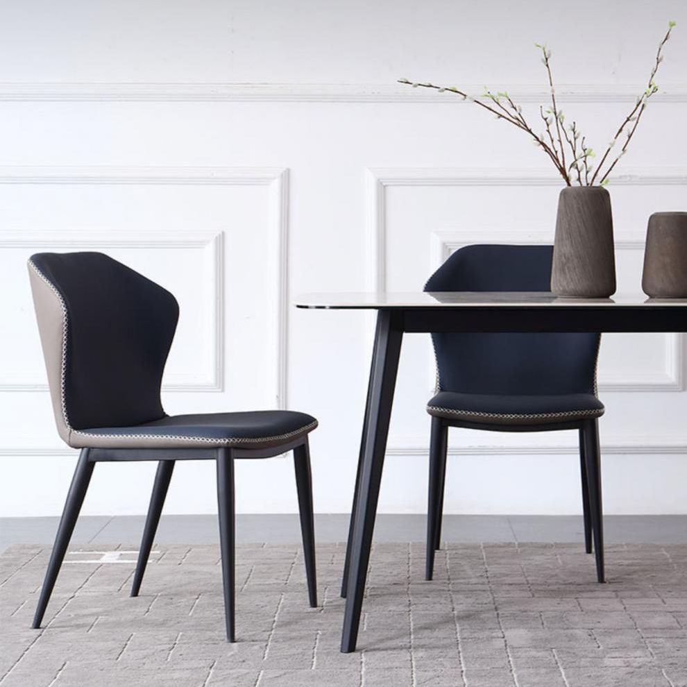 Designer Style Sintered Stone Dining Set Rectangle 1/4/5/7 Pieces Dining Room Table Set Clearhalo 'Dining Room Sets' 'Dining Tables & Seating' 'dining_room_set' 'furn' 'furn_dining_room_set' 'Furniture' 'furniture_dining_room_set' 'Kitchen & Dining Furniture' 1200x1200_edc6733a-d9da-4e75-adc3-5b43ccef0047