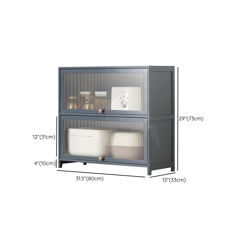 Mesa contemporánea de la mesa del aparador Bamboo con puertas para la cocina