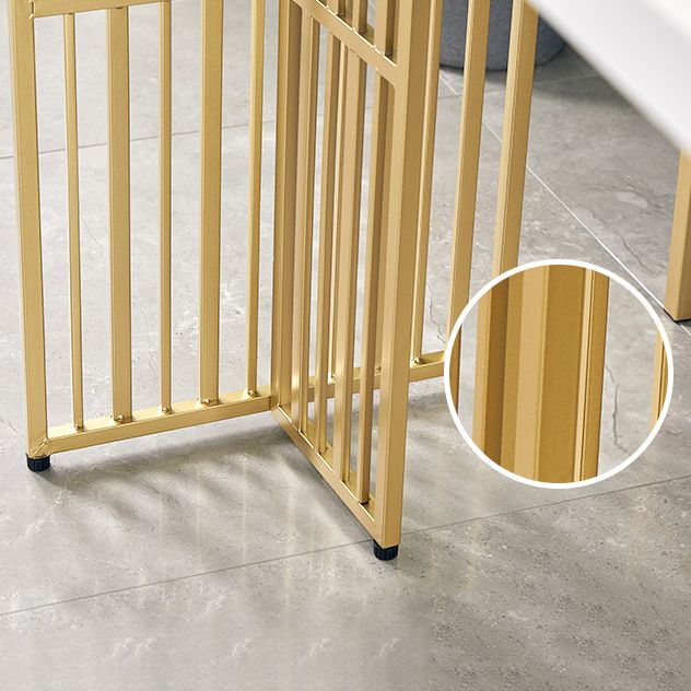 Tavolino da pranzo accento per bistrot di stoccaggio contemporaneo in legno e in metallo