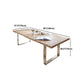 Pine Wood Home Dining Table Industrial Rectangle Kitchen Table
