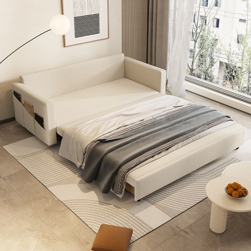 31" Wide Scandinavian Sleeper Sofa Futon Beige Foldable Sleeper Sofa Clearhalo 'furn' 'furn_futons' 'Furniture' 'Futons & Daybeds' 'Futons' 'Living Room Furniture' 1200x1200_edc99c03-3371-4cd3-960d-a24c61cc2ec4