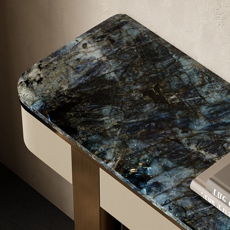 ホール用のステンレススチールブラケットを備えたモダンコンソールアクセントテーブル