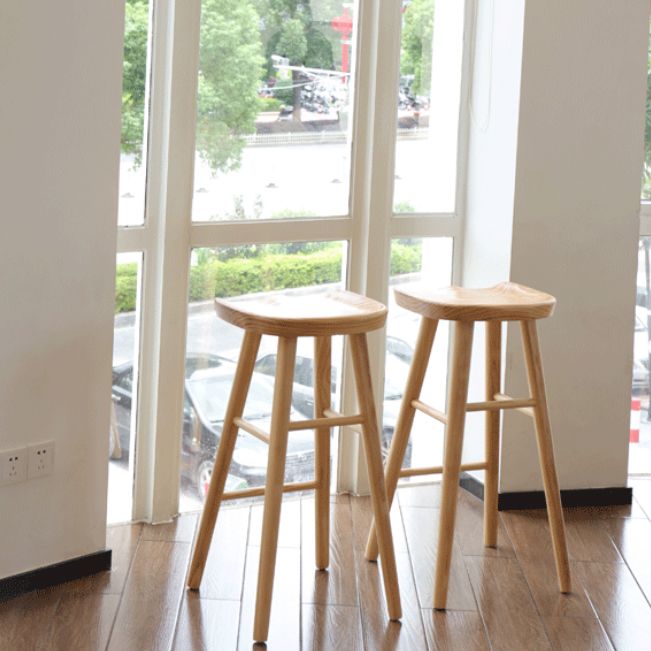 Industrial Style Wooden Bar-stool Saddle Seat Counter Stool for Kitchen Bar Clearhalo 'Bar Furniture' 'Bar Stools' 'bar_stools' 'furn' 'furn_bar_stools' 'furniture_bar_stools' 'Kitchen & Dining Furniture' 'kitchen&dining_furn' 'kitchen' 'kitchen_furn' Furniture' 1200x1200_edcadc95-5cc5-48b9-83f0-118bd3fb1987