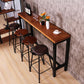 Industrial Rectangle Bar Table Pine Solid Wood Fixed Bar Dining Table Clearhalo 'Bar Furniture' 'Bar Tables' 'bar_tables' 'furn' 'furn_bar_tables' 'Furniture' 'Kitchen & Dining Furniture' 1200x1200_edcb22ed-2459-4124-9c52-e4b00367ac09