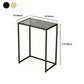 31.5" Tall Rectangular Clear Glass End Table Modern Frame Side Table