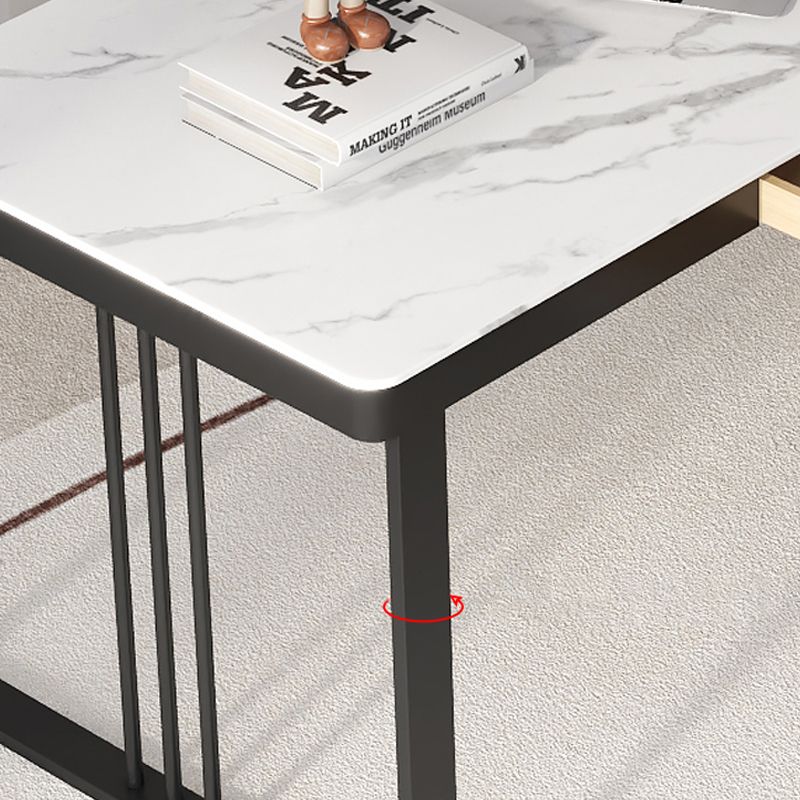 23 "bureau d'écriture industriel de large bureau de bureau blanc rectangulaire