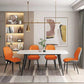 Contemporary Metal Dining Room Chairs Leather Dining Armless chairs for Home Use Clearhalo ' kitchen&dining_furn' 'Dining Chairs' 'Dining Tables & Seating' 'dining_chair' 'furn' 'furn_dining_chair' 'Furniture' 'furniture_dining_chair' 'Kitchen & Dining Furniture' 'kitchen' 1200x1200_edcdfb96-78dc-48e2-a9cc-2648eb66f22e