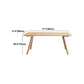 Pine Solid Wood Dining Table Rectangle Dining Table in Natural