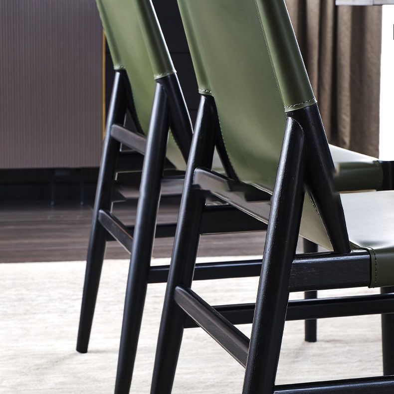 Dining Room Industrial Side Chair Faux Leather Parsons Chair Clearhalo 'Dining Chairs' 'Dining Tables & Seating' 'dining_chair' 'furn' 'furn_dining_chair' 'Furniture' 'Kitchen & Dining Furniture' 1200x1200_edcec72b-b3e1-49c0-a9fa-c5d239ffffe4