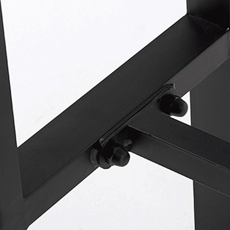 Mesa de mostrador de barra rectángulo mesa de barra industrial con base de metal