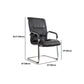Contemporary Ergonomic Office Chair Mid-Back No Wheels Guest Chair Clearhalo 'furn' 'furn_office_chair' 'Furniture' 'Office Chairs' 'Office Furniture' 'office_chair' 1200x1200_edcf814a-8817-43a7-9725-c4b78bc3f81c