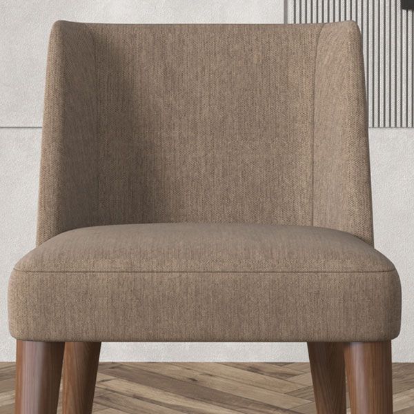Contemporary Dining Parsons Chair Armless Chair with Wooden Legs for Kitchen Clearhalo ' kitchen&dining_furn' 'Dining Chairs' 'Dining Tables & Seating' 'dining_chair' 'furn' 'furn_dining_chair' 'Furniture' 'furniture_dining_chair' 'Kitchen & Dining Furniture' 'kitchen' 1200x1200_edd03a1f-8e49-44df-be39-3b294d670751