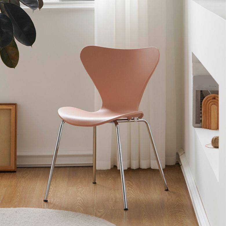 Modern Style Side Chair Plastic Indoor Dining Chair for Home