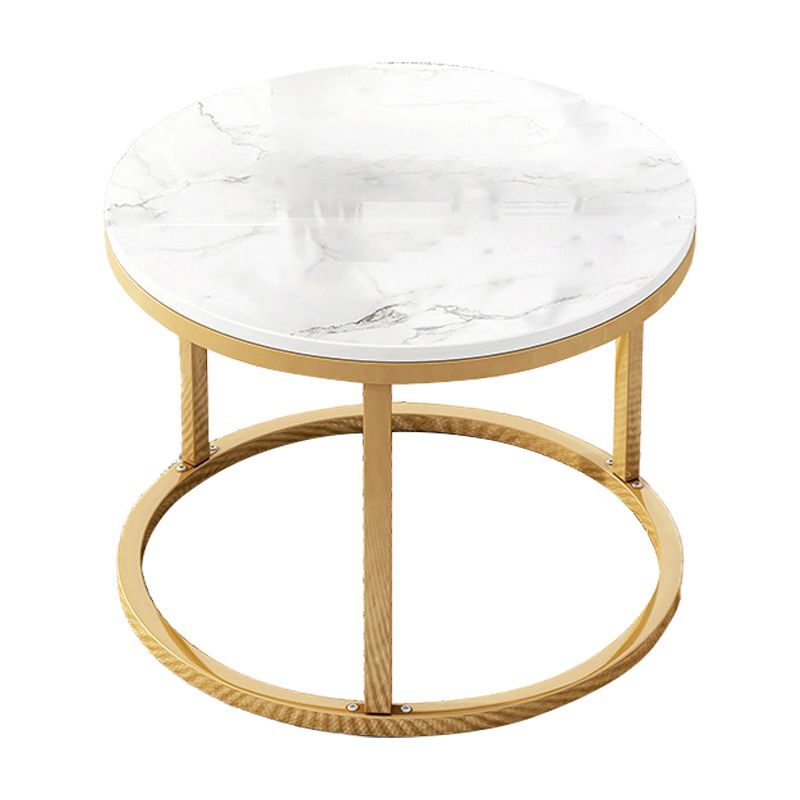 Table basse gigogne ronde en ardoise Frame 2 pièces