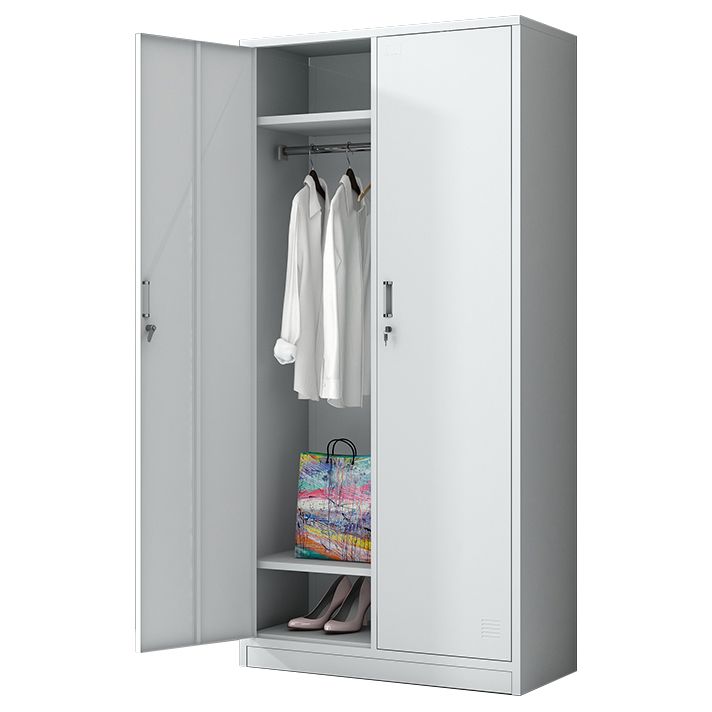 Gabinete de metal blanco para baños gabinete de almacenamiento contemporáneo con puerta con bisagras