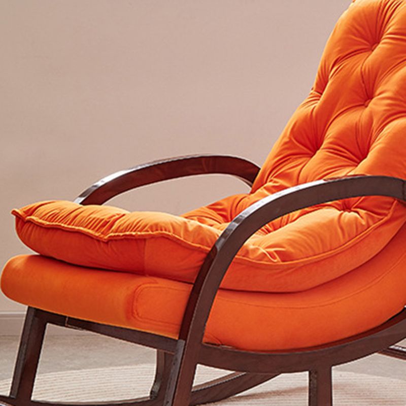 Silla sofá de sofá de estilo contemporáneo Rocking de madera para sala de estar para sala de estar