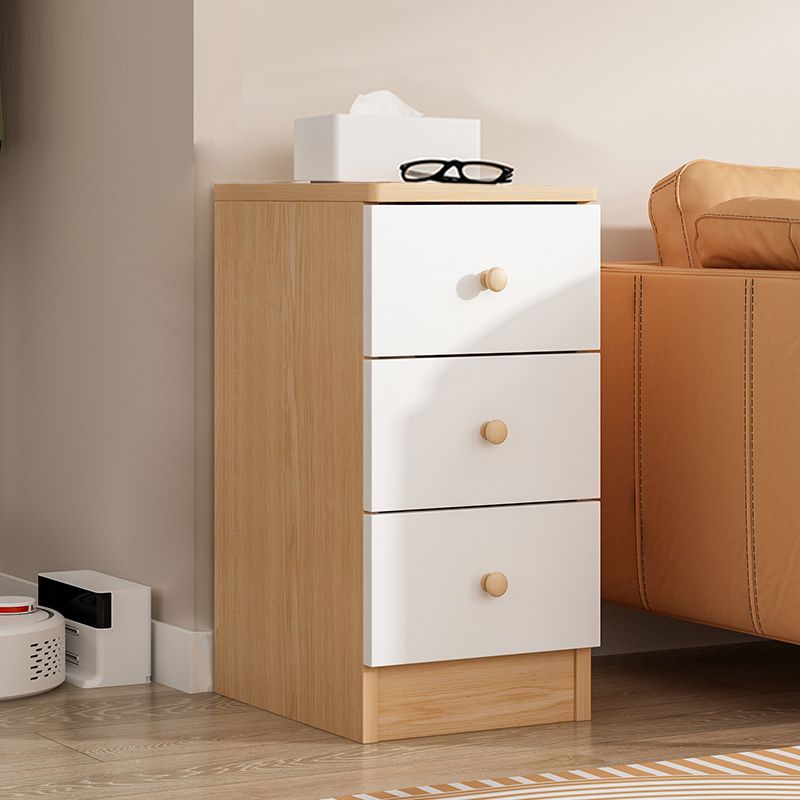 Contemporary Wooden Accent Cabinet Bar Pulls Handle Design Storage Cabinet