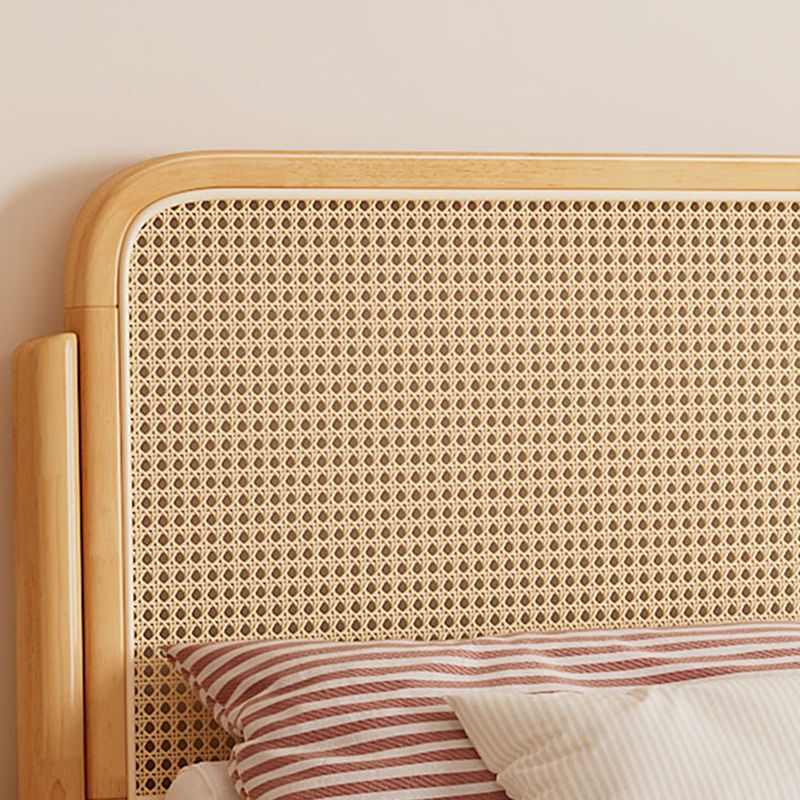 Letto rattan e pannello di gomma letto tropicale naturale rettangolare