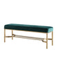 Modern Rectangle Velvet Bench Foam Solid Color Bench for Kitchen Clearhalo 'Benches' 'Chairs & Seating' 'furn' 'furn_benches' 'Furniture' 'Living Room Furniture' 1200x1200_edd91bf9-cf65-4b50-99ec-7ad75f57aa0b